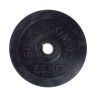 Диск Sportcom обрезиненный, черный, диаметр 26 мм, 7,5 кг