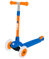 Самокат 3-колесный Hero, 120/80 мм, синий/оранжевый