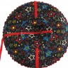Санки-ватрушка Люкс 120 звезды на черном