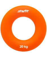 Эспандер кистевой ES-404 "Кольцо", диаметр 8,8 см, 20 кг, оранжевый